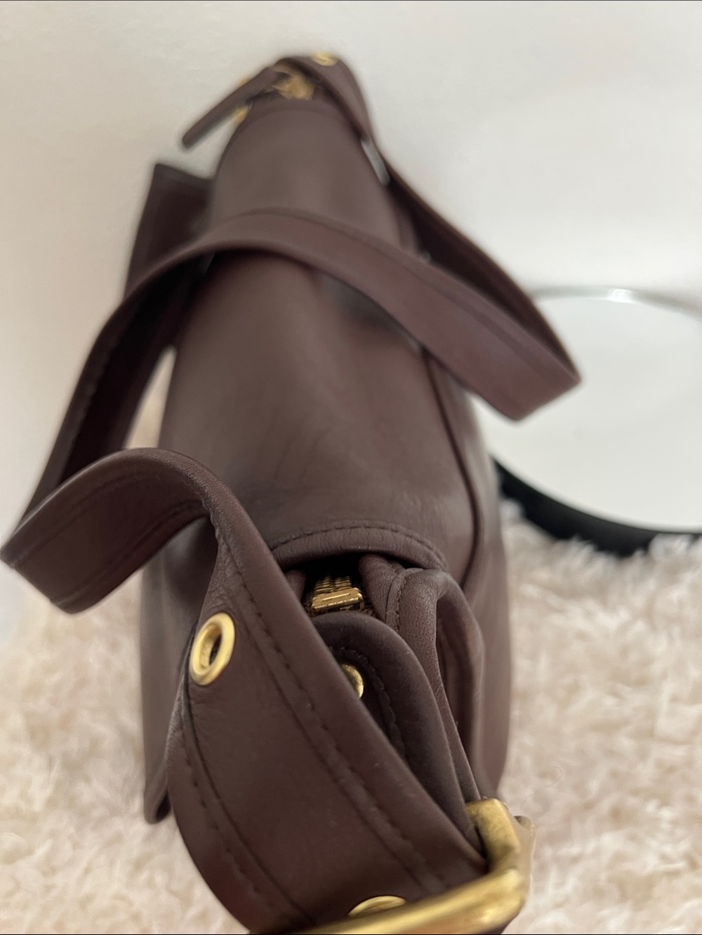 Coach Mahogany Patricia’s Legacy Flap Saddle Bag with Multi Function Wallet - Picture 14 of 16